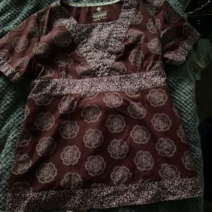 All Burgundy Nursing Scrub Set